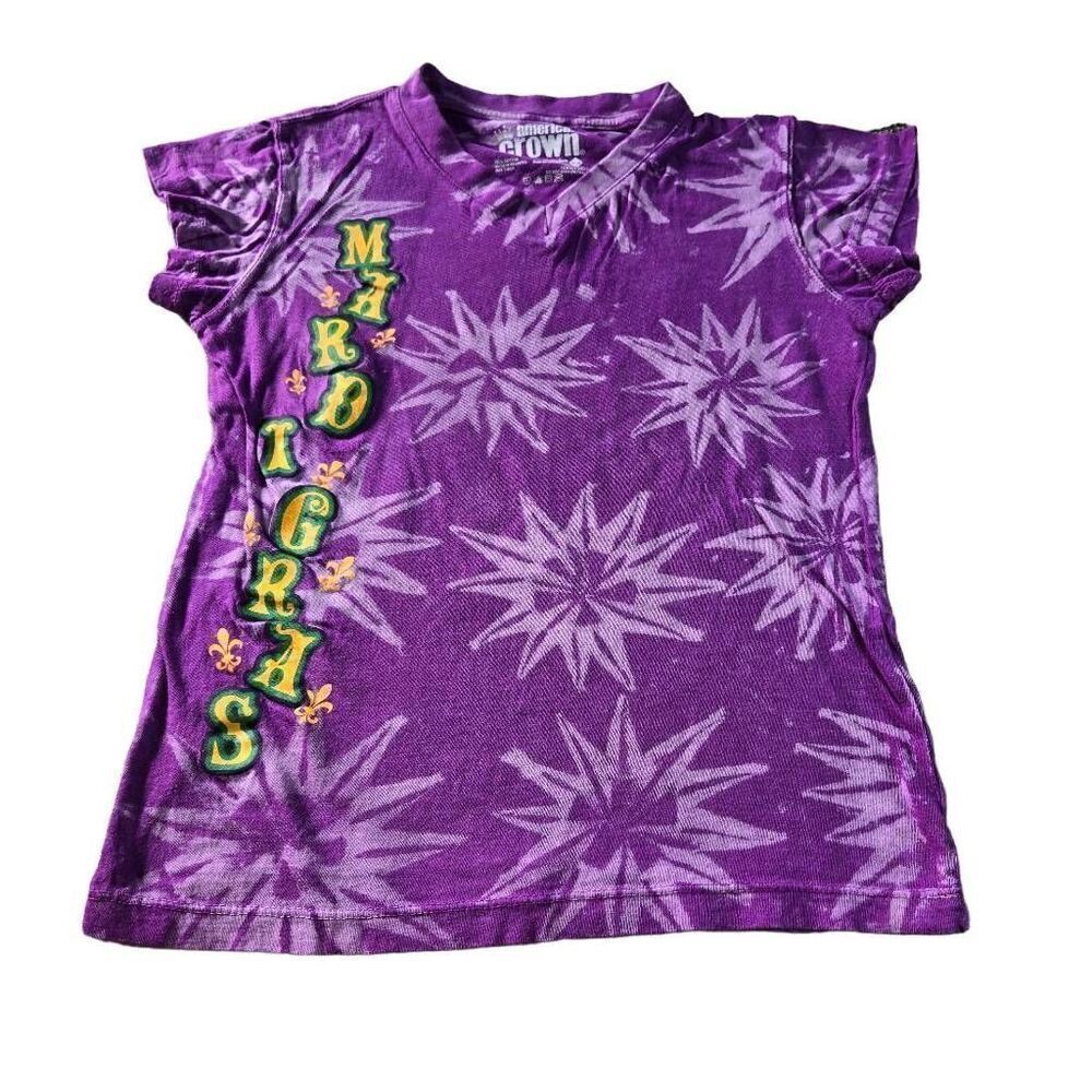 American Crown Mardi Gras Girl shirt L10/12